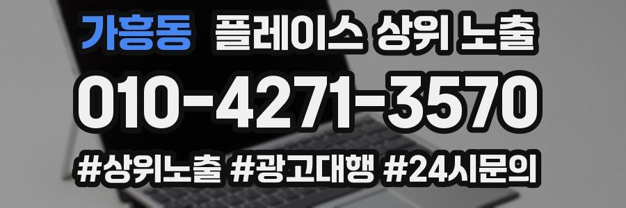 가흥동 플레이스 상위 노출
