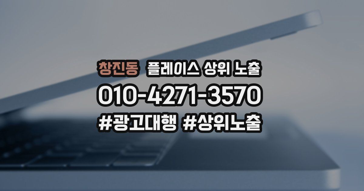 창진동 플레이스 상위 노출