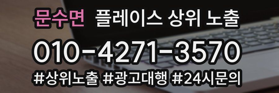 문수면 플레이스 상위 노출