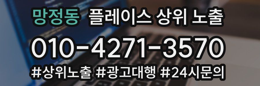 망정동 플레이스 상위 노출