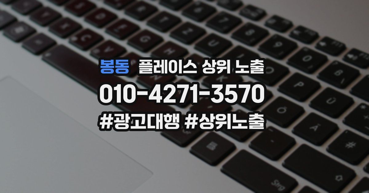 봉동 플레이스 상위 노출