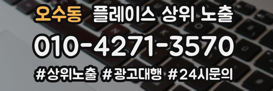 오수동 플레이스 상위 노출