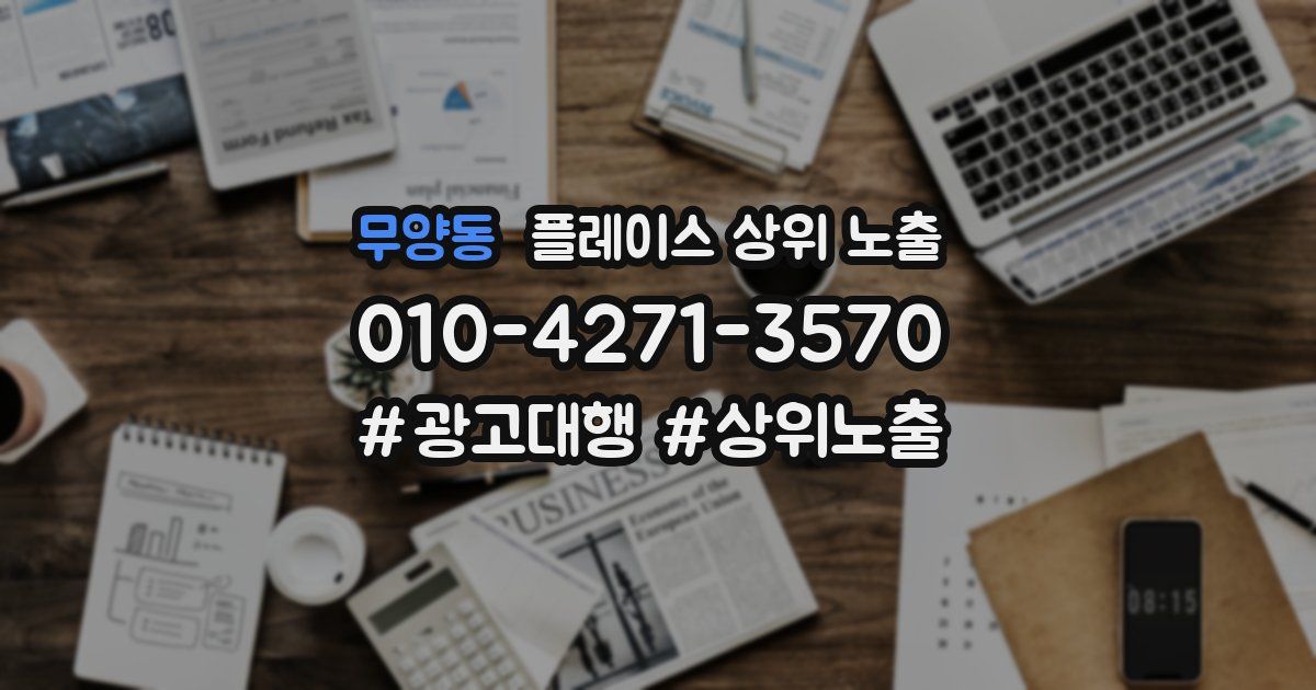 무양동 플레이스 상위 노출