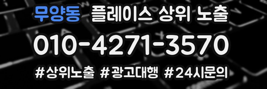 무양동 플레이스 상위 노출