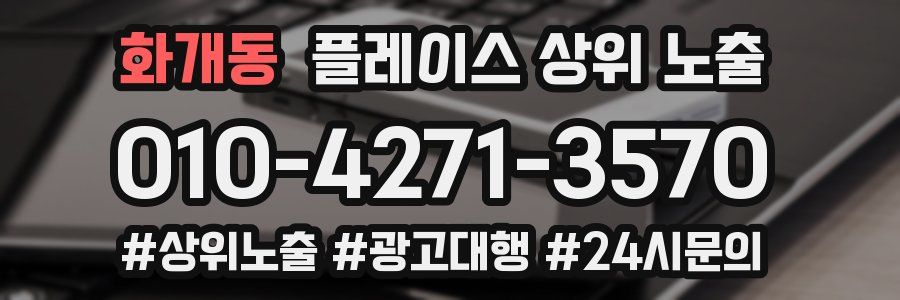 화개동 플레이스 상위 노출