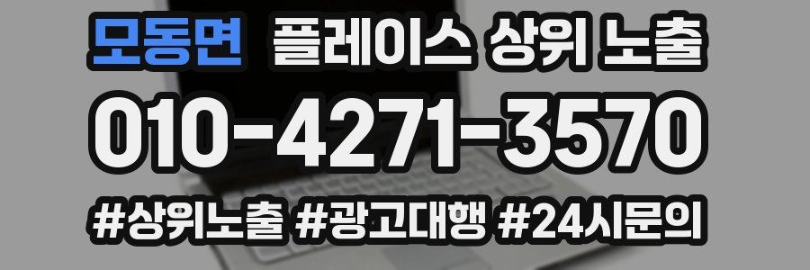 모동면 플레이스 상위 노출