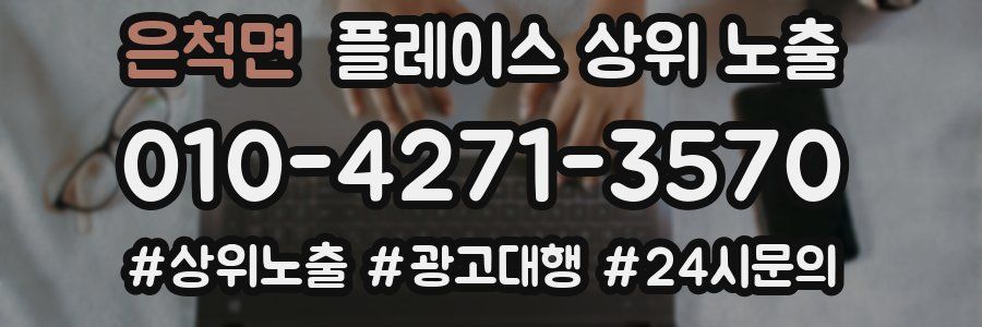 은척면 플레이스 상위 노출