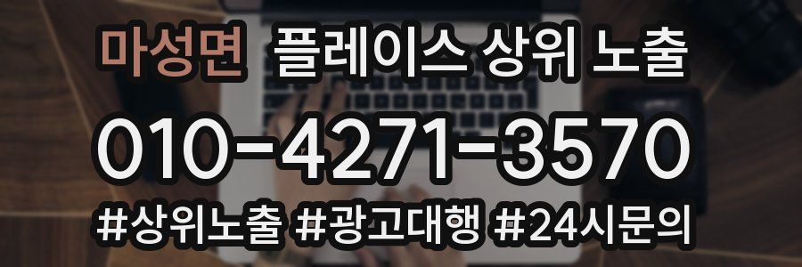 마성면 플레이스 상위 노출