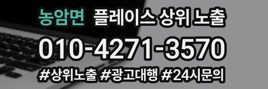 농암면 플레이스 상위 노출