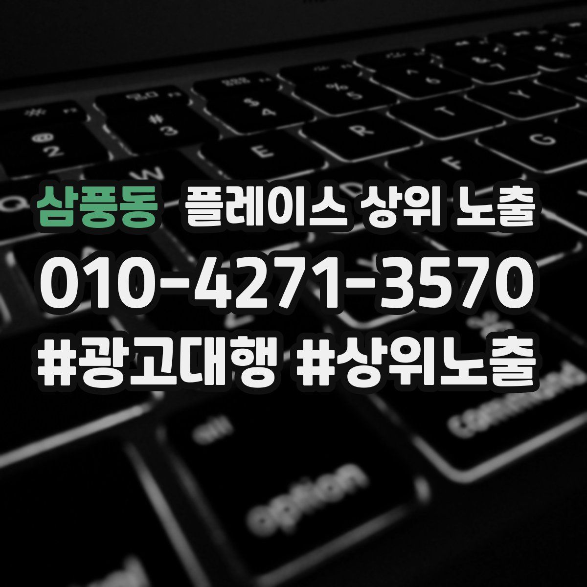 삼풍동 플레이스 상위 노출