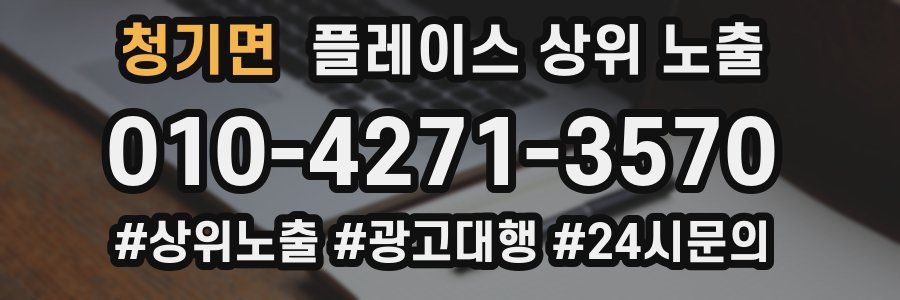청기면 플레이스 상위 노출
