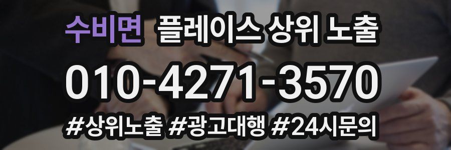 수비면 플레이스 상위 노출