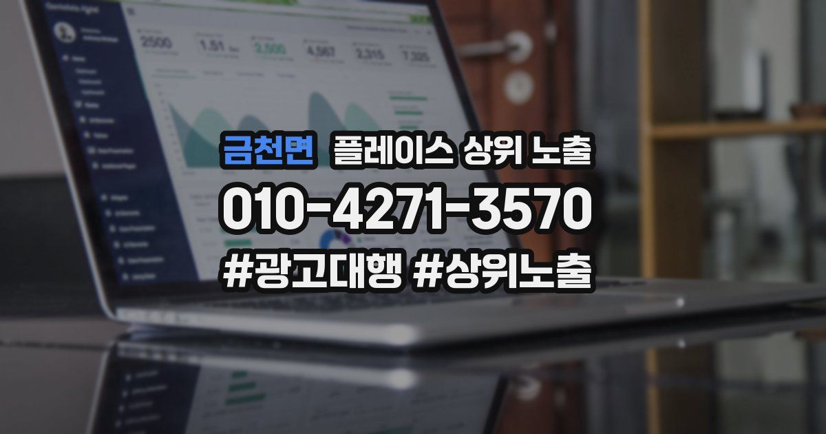 금천면 플레이스 상위 노출