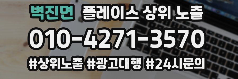 벽진면 플레이스 상위 노출