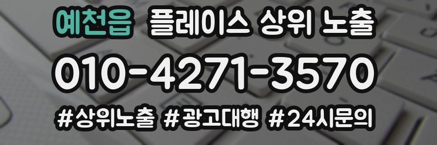 예천읍 플레이스 상위 노출