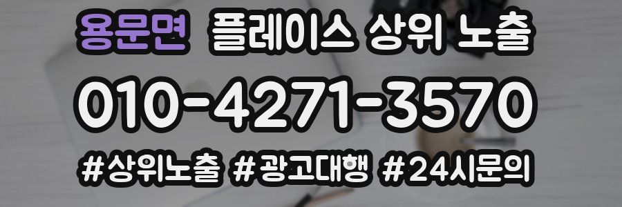 용문면 플레이스 상위 노출