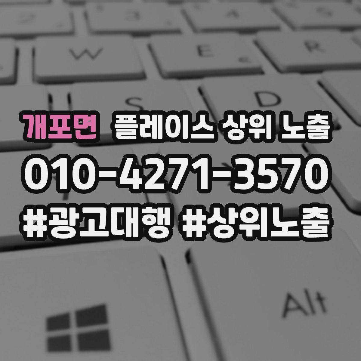 개포면 플레이스 상위 노출