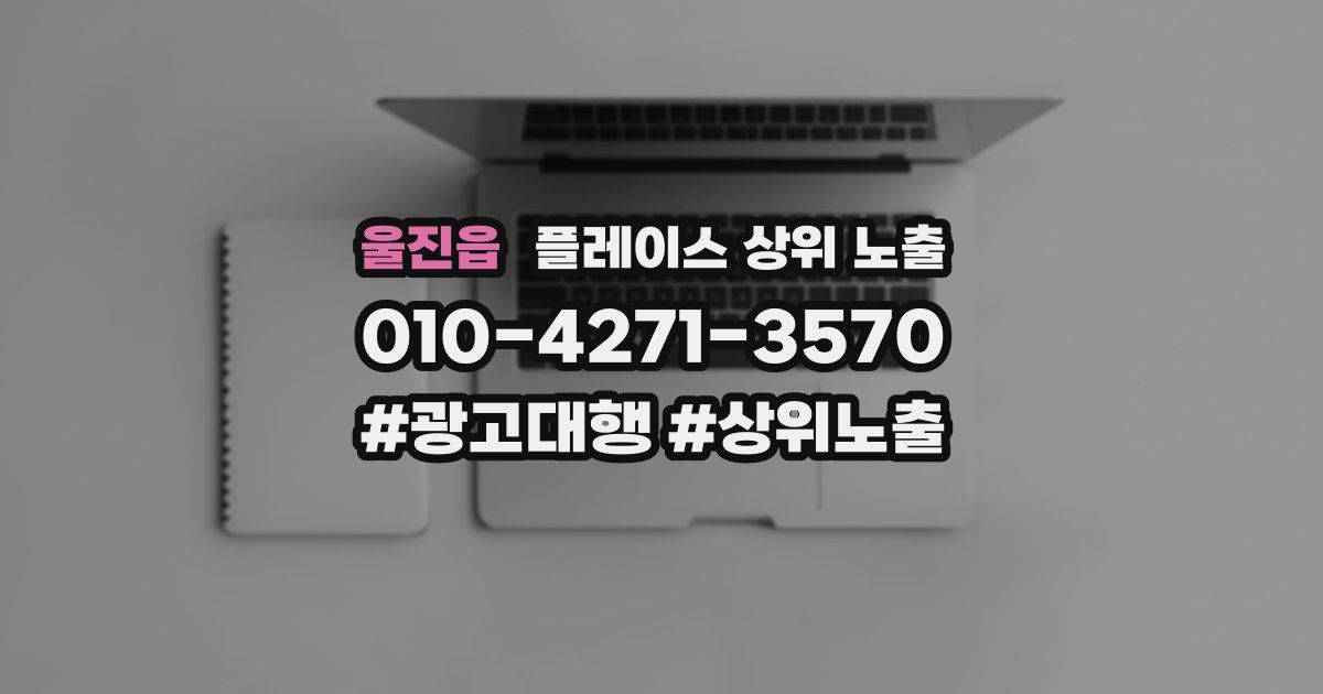 울진읍 플레이스 상위 노출