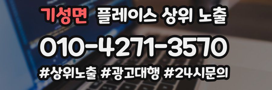 기성면 플레이스 상위 노출