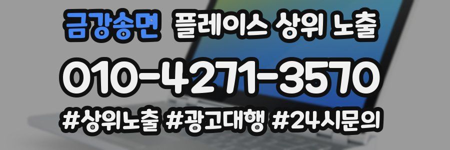 금강송면 플레이스 상위 노출