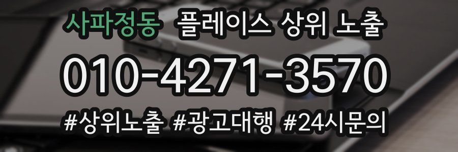 사파정동 플레이스 상위 노출