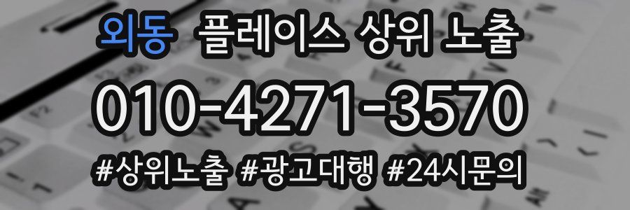 외동 플레이스 상위 노출