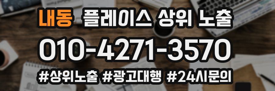 내동 플레이스 상위 노출