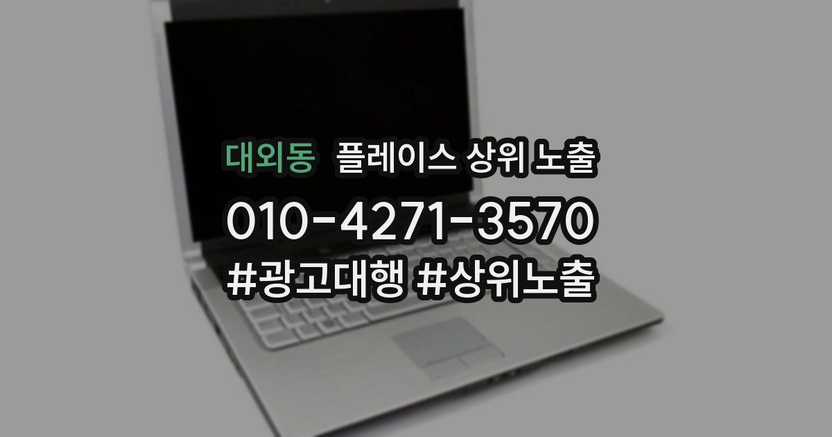 대외동 플레이스 상위 노출