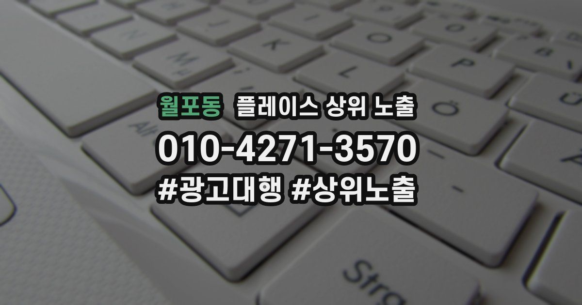 월포동 플레이스 상위 노출