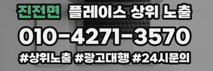 진전면 플레이스 상위 노출
