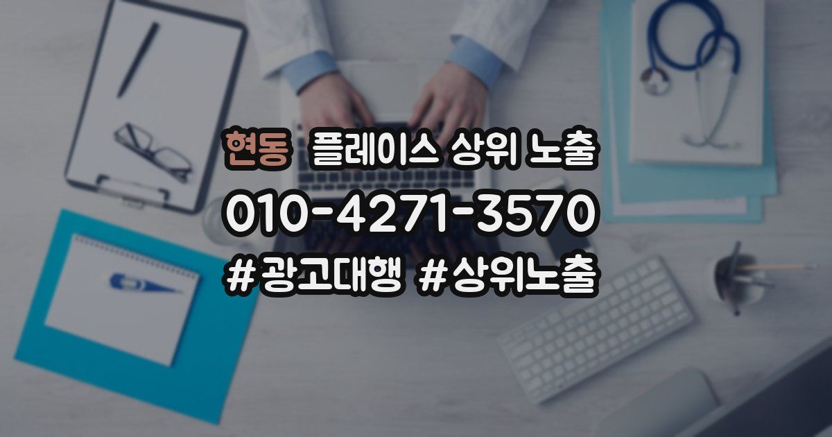 현동 플레이스 상위 노출