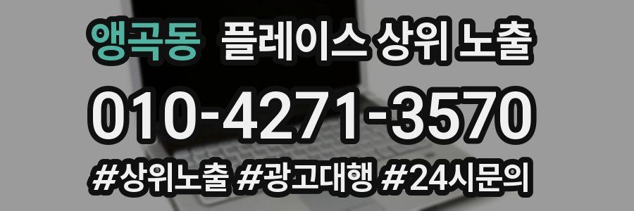 앵곡동 플레이스 상위 노출