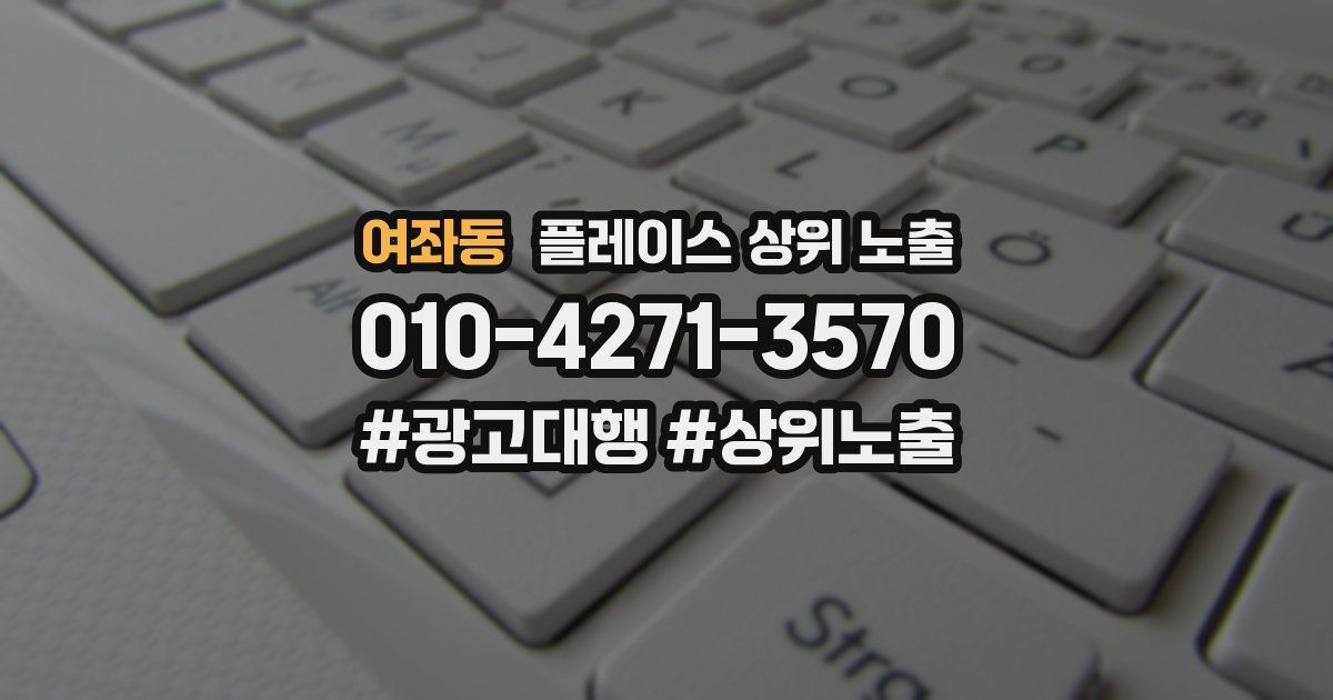 여좌동 플레이스 상위 노출