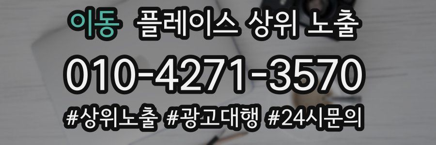 이동 플레이스 상위 노출