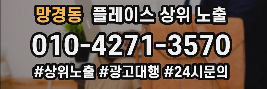 망경동 플레이스 상위 노출