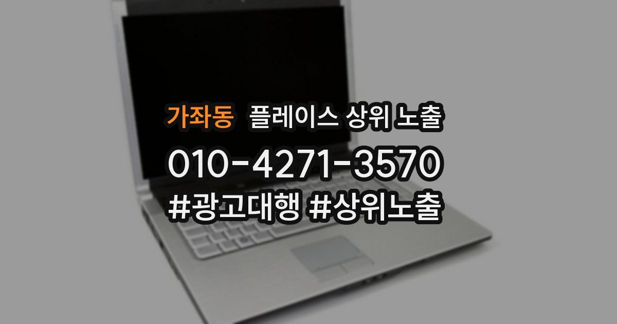 가좌동 플레이스 상위 노출