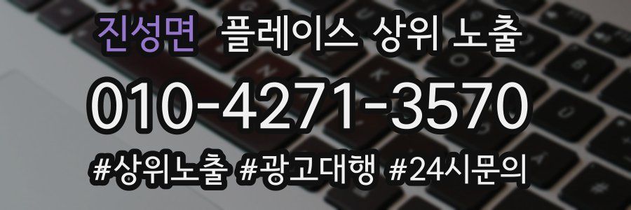 진성면 플레이스 상위 노출