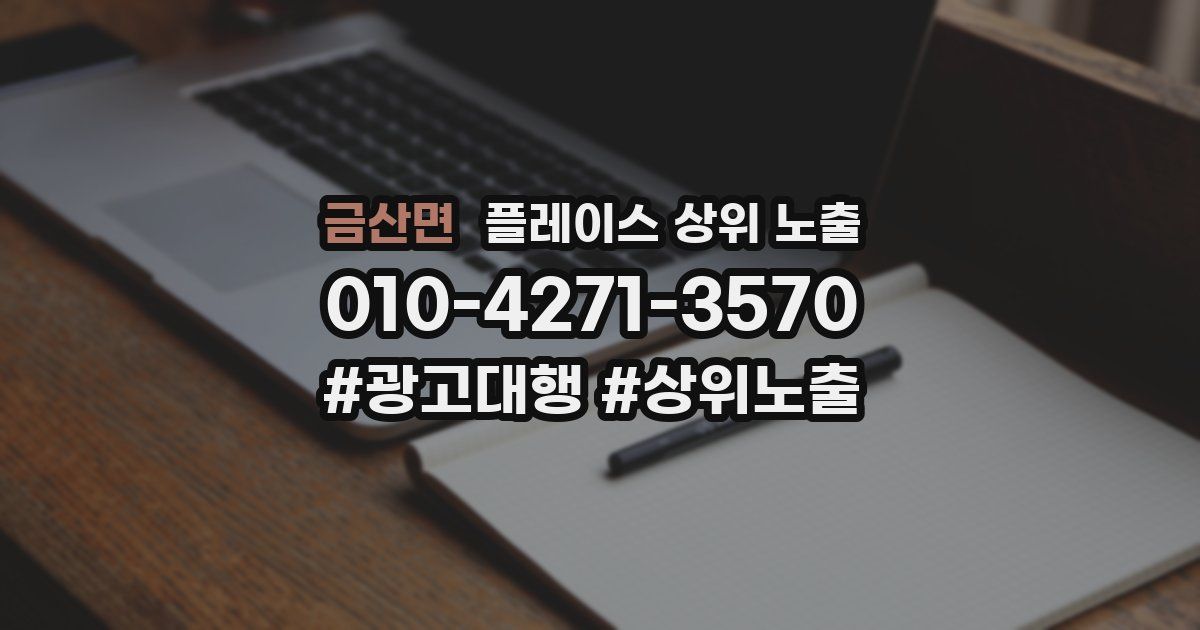 금산면 플레이스 상위 노출