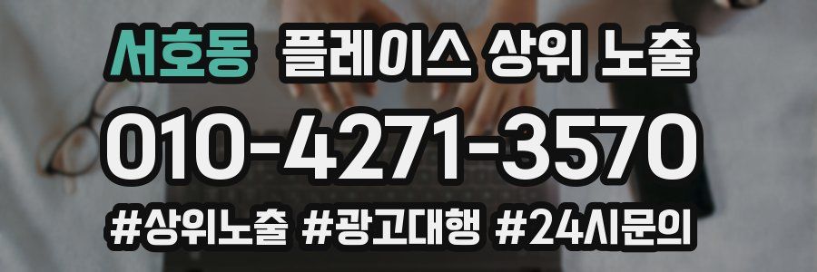 서호동 플레이스 상위 노출