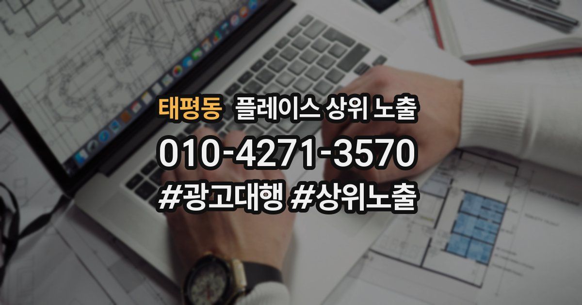 태평동 플레이스 상위 노출