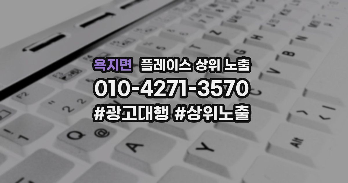 욕지면 플레이스 상위 노출