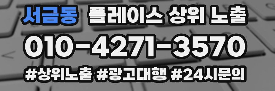 서금동 플레이스 상위 노출