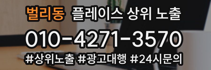 벌리동 플레이스 상위 노출