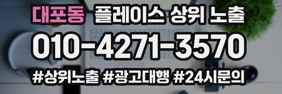 대포동 플레이스 상위 노출