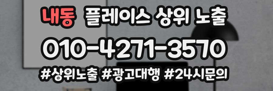 내동 플레이스 상위 노출