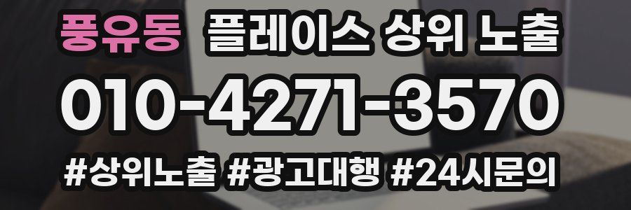 풍유동 플레이스 상위 노출