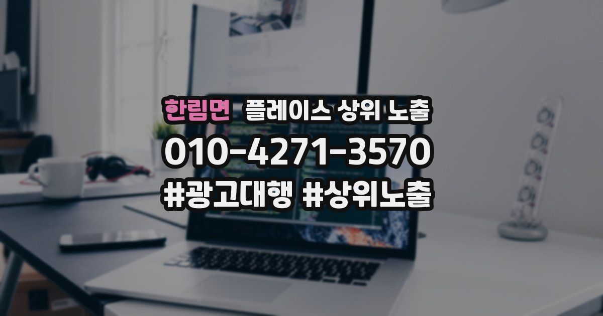 한림면 플레이스 상위 노출
