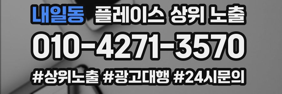 내일동 플레이스 상위 노출