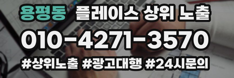 용평동 플레이스 상위 노출