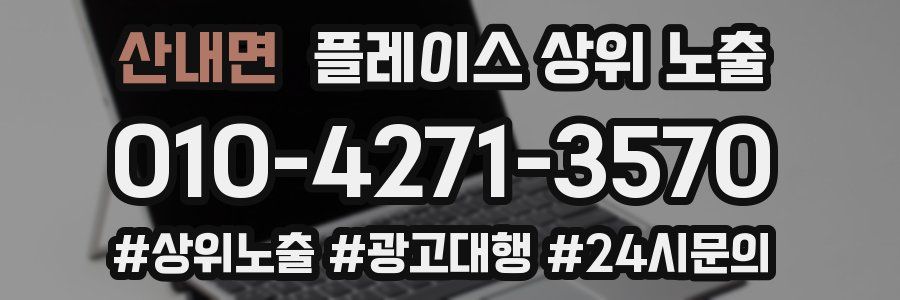 산내면 플레이스 상위 노출